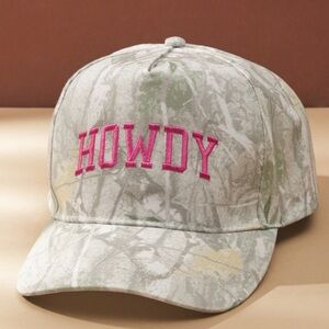 Altar'd State Camouflage Hat with Pink Embroidery